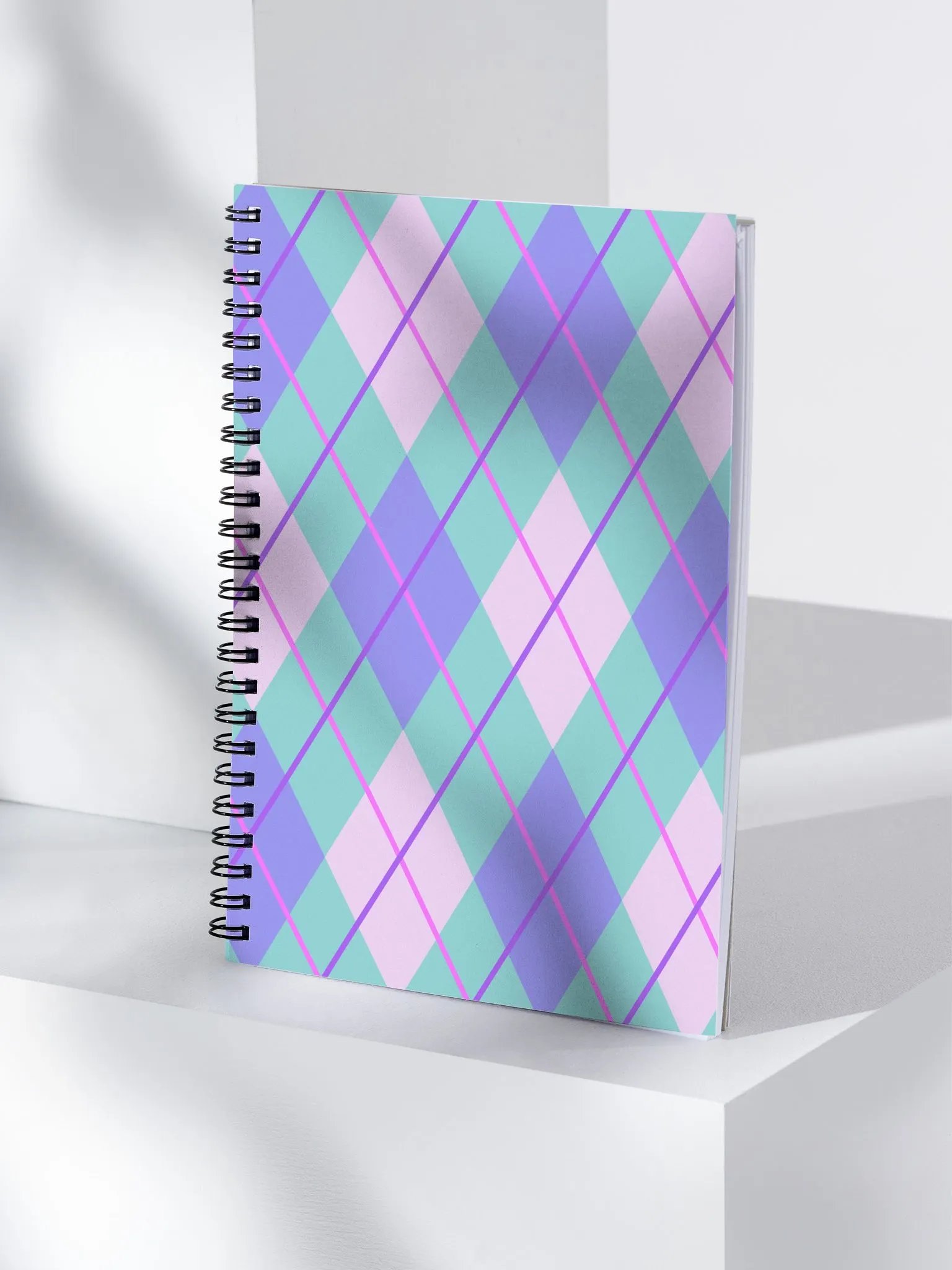 Argyle Chic Spiral Notebook product image (4)