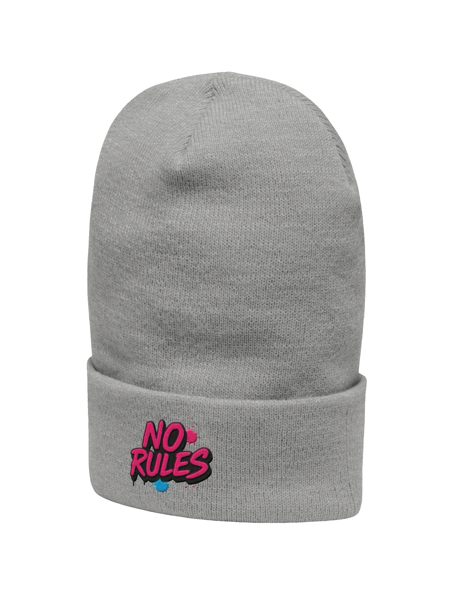 No Rules” Graffiti Street Beanie – Bold Rebel Style product image (2)