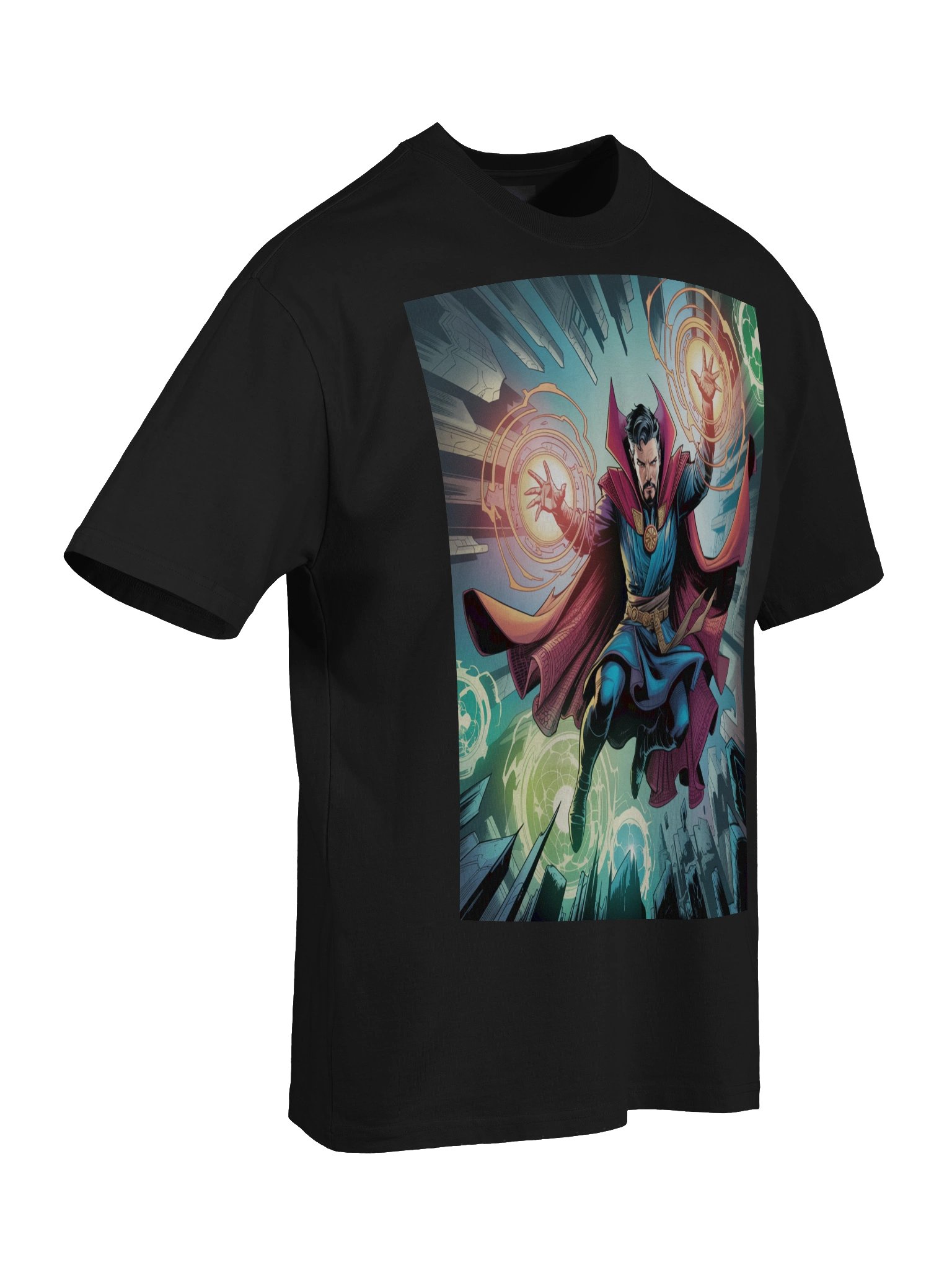 Doctor Strange Sorcerous Surge Oversized Faded T-Shirt – Mystic Eclipse Mantle product image (8)
