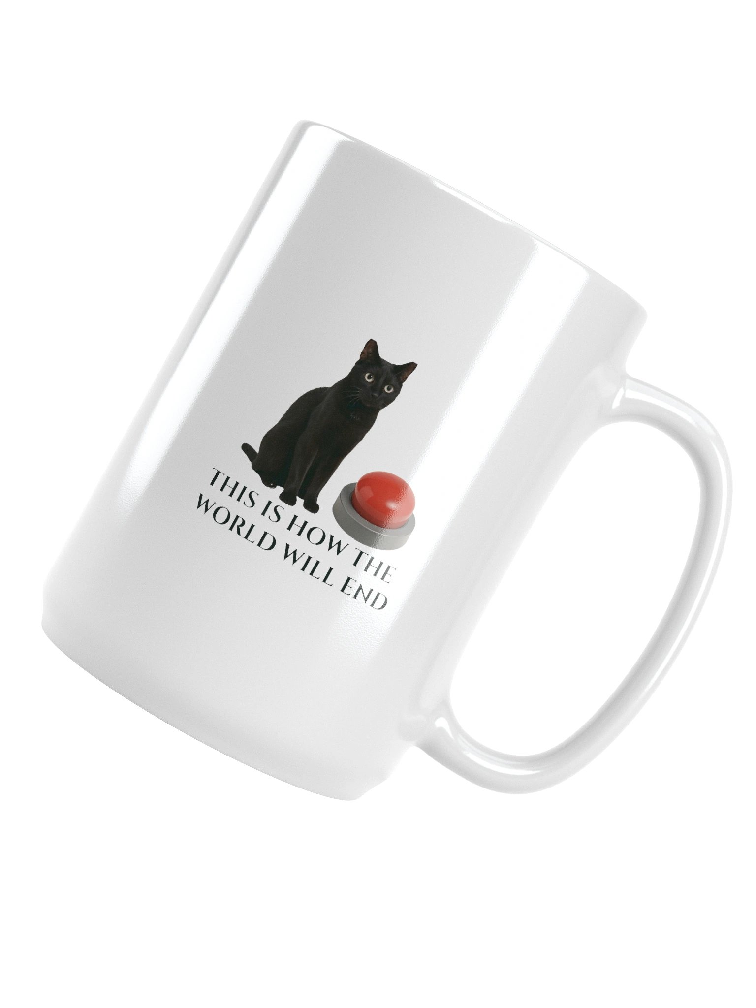 Apocalyptic Cat Button Mug product image (4)