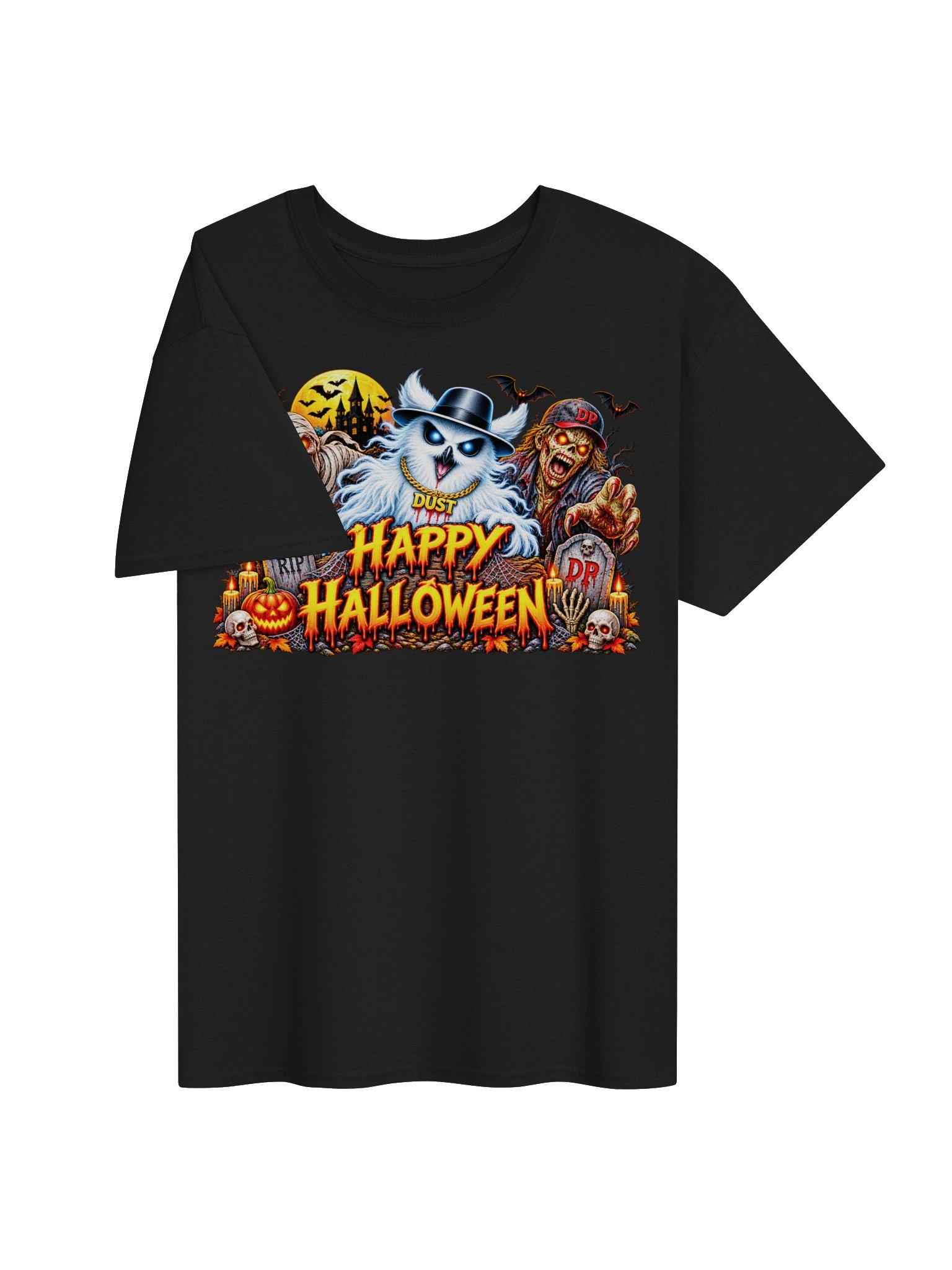 Phant Owl Mummy Zombie Gildan Heavyweight T-Shirt product image (30)