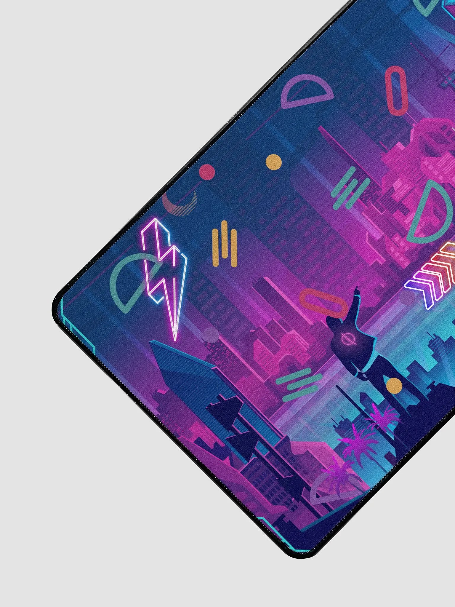 Neon Cyber City Desk Mat product image (3)