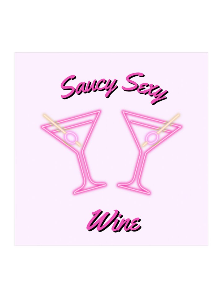 Saucy Sexy Wine Sticker product image (2)