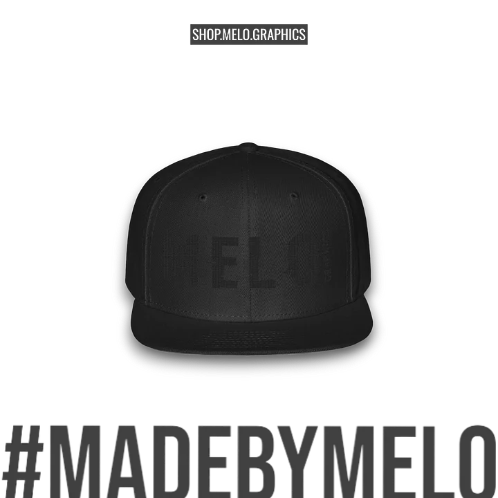 MELOgraphics Classic: Blackout - Snapback Hat | #MadeByMELO product image (1)