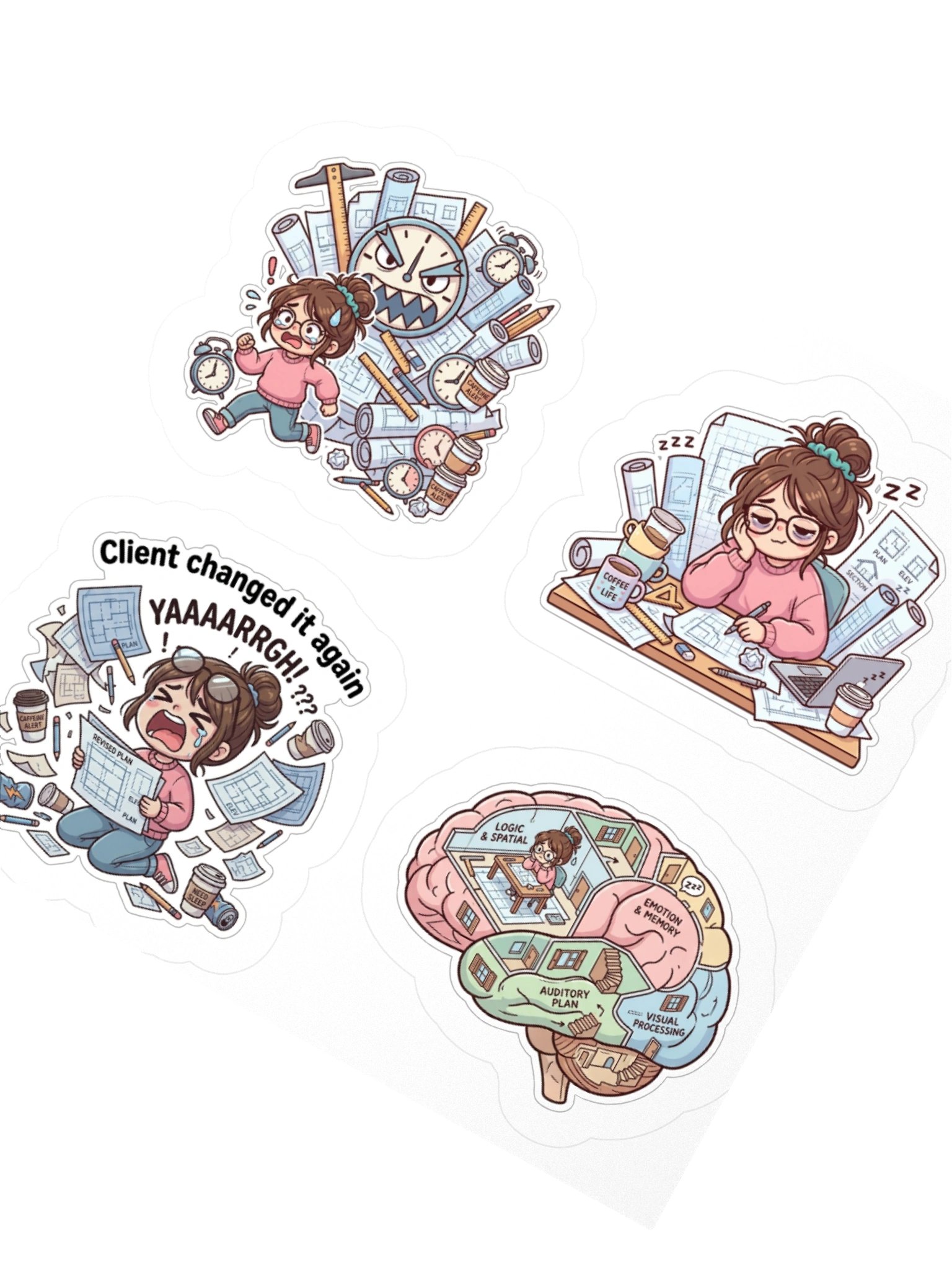 Architecture Humor Sticker product image (5)