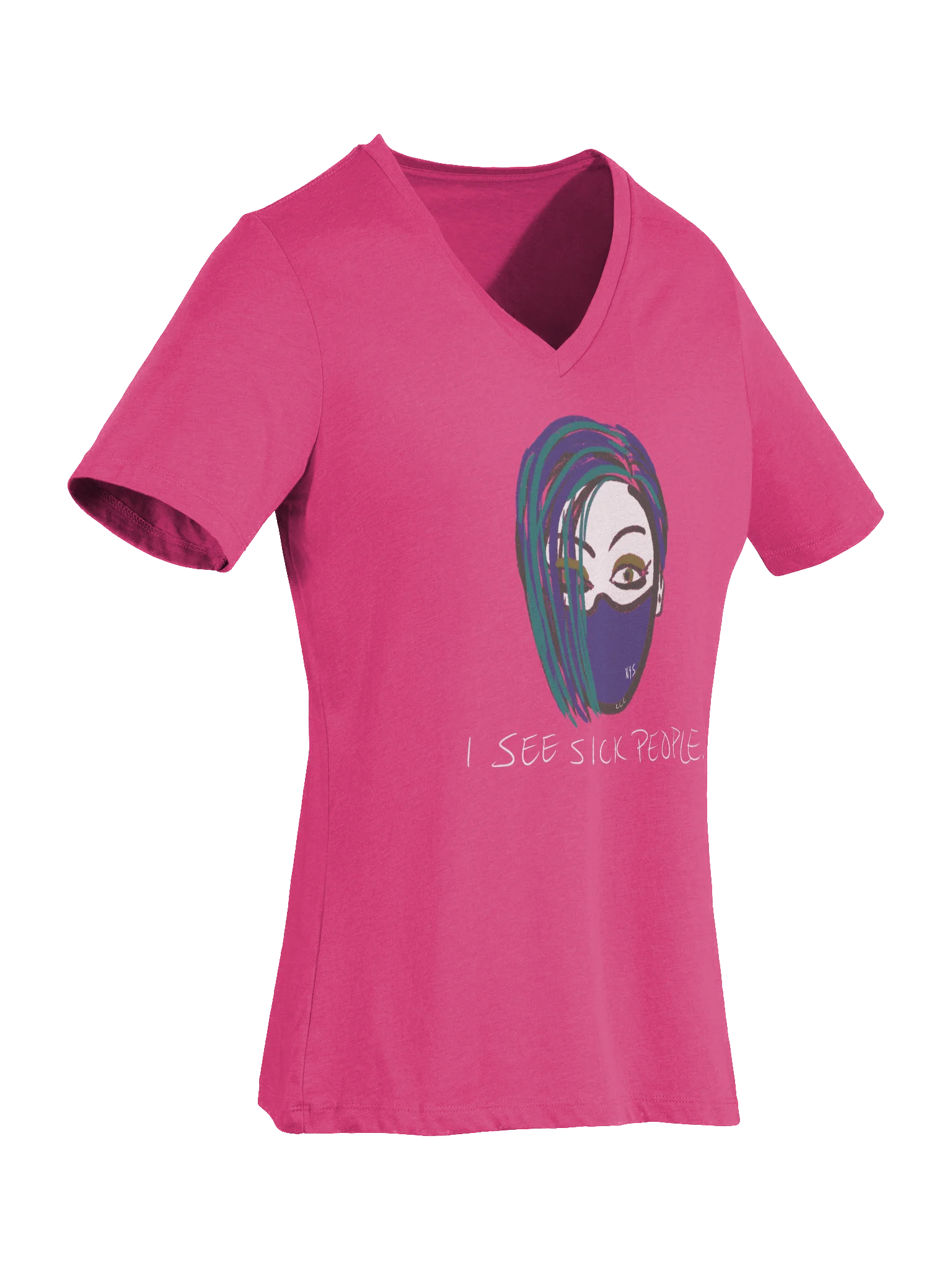 I See Sick People v-neck tee product image (7)