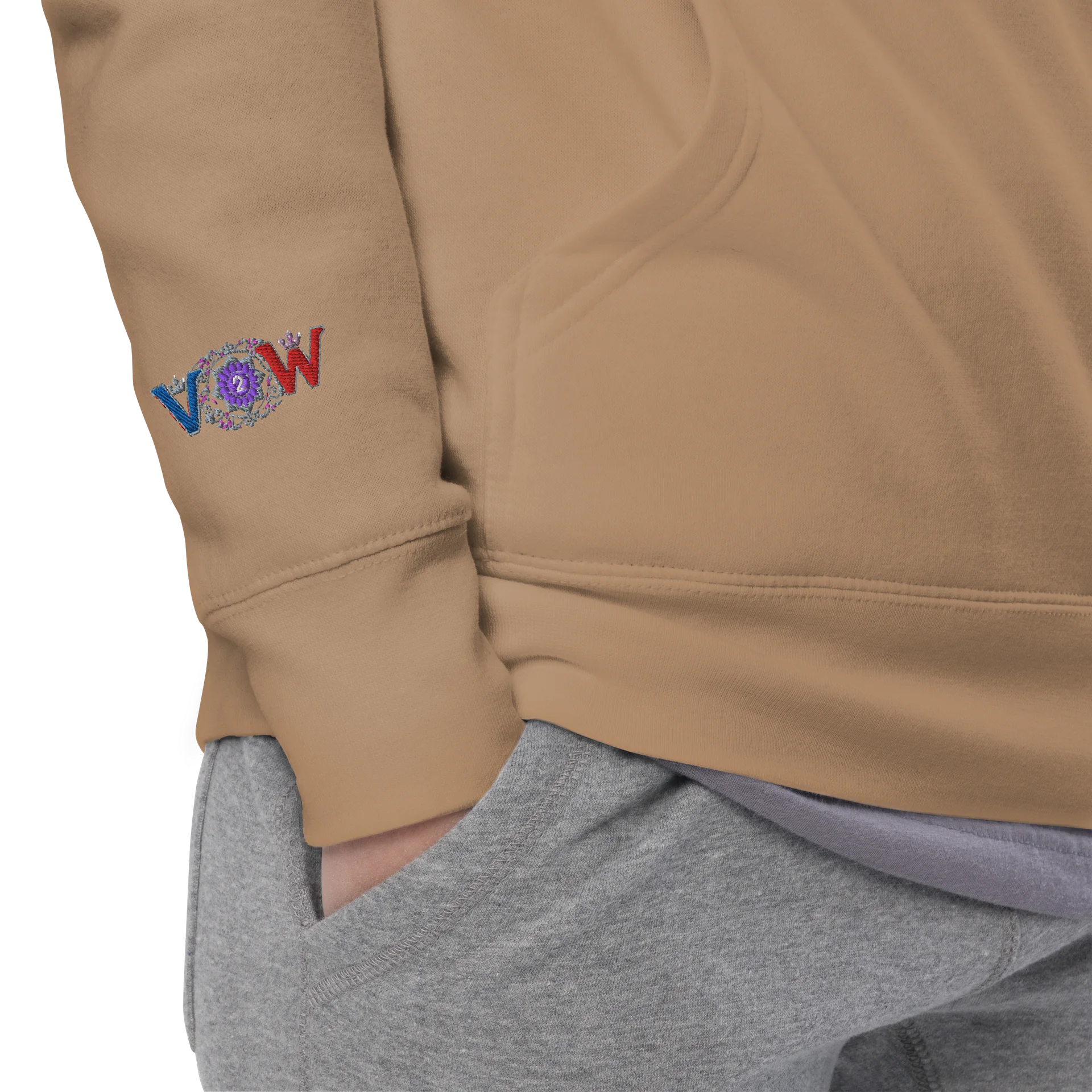 V2W “CROWNED IN STRUGGLE, JEWELED IN SURVIVAL “. Meditation Hoodie product image (8)