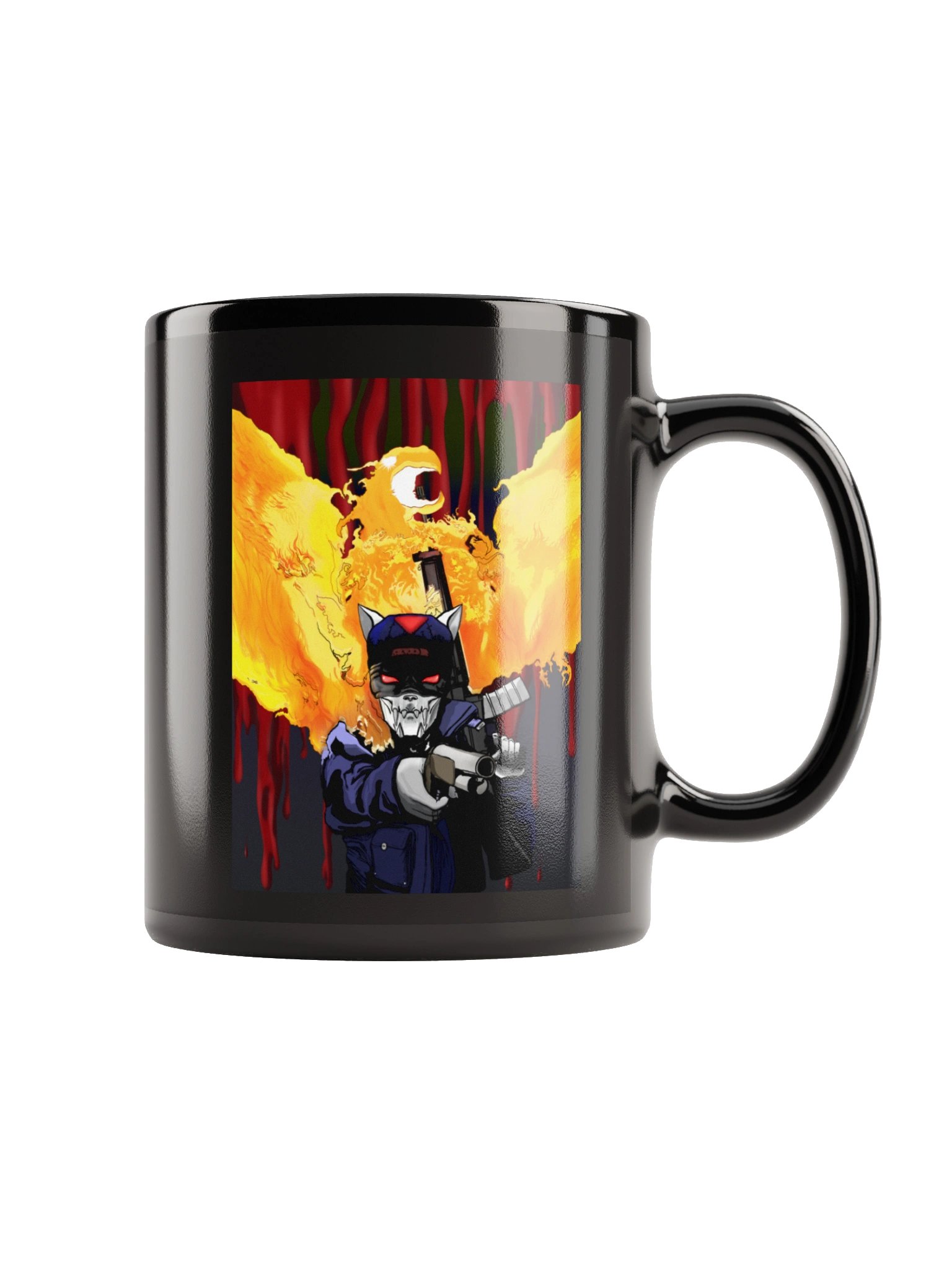 METALIKAT TERMINATOR Black Glossy Mug product image (3)