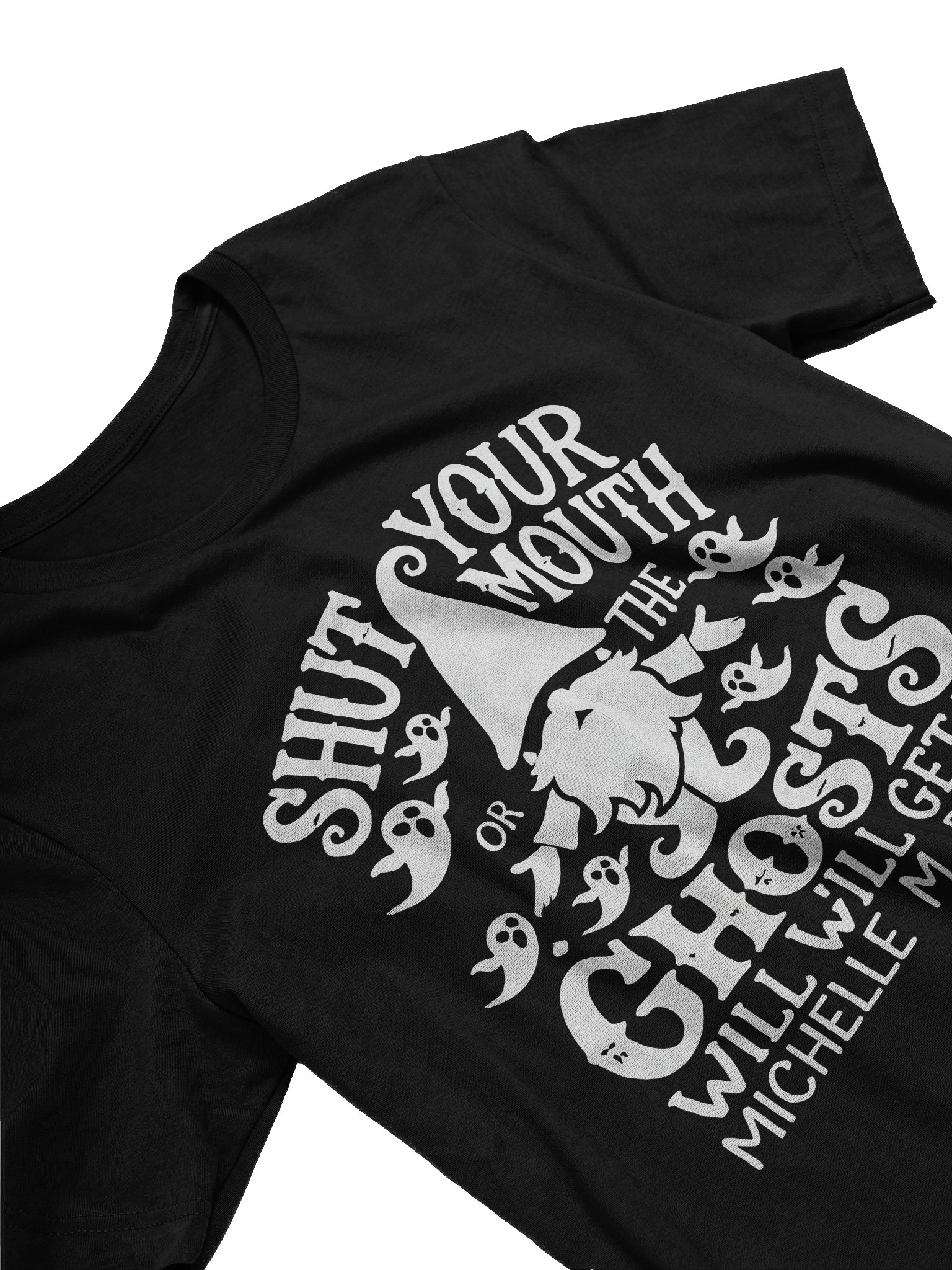 Shut Your Mouth Gnome Unisex t-shirt: White Text (XS to 5XL) product image (2)