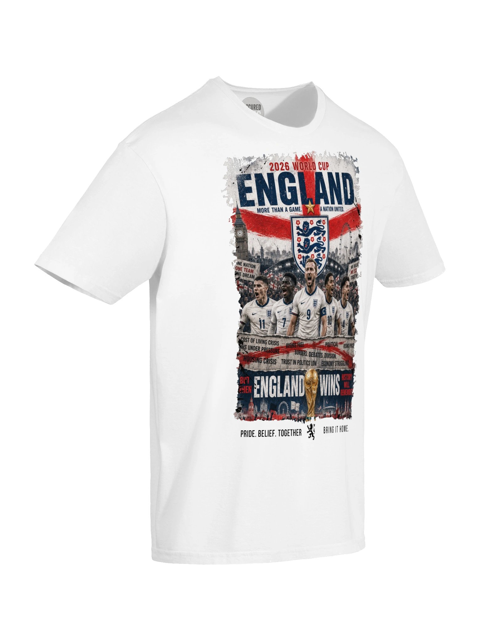 England 2026 World Cup Unity Poster Tee product image (6)