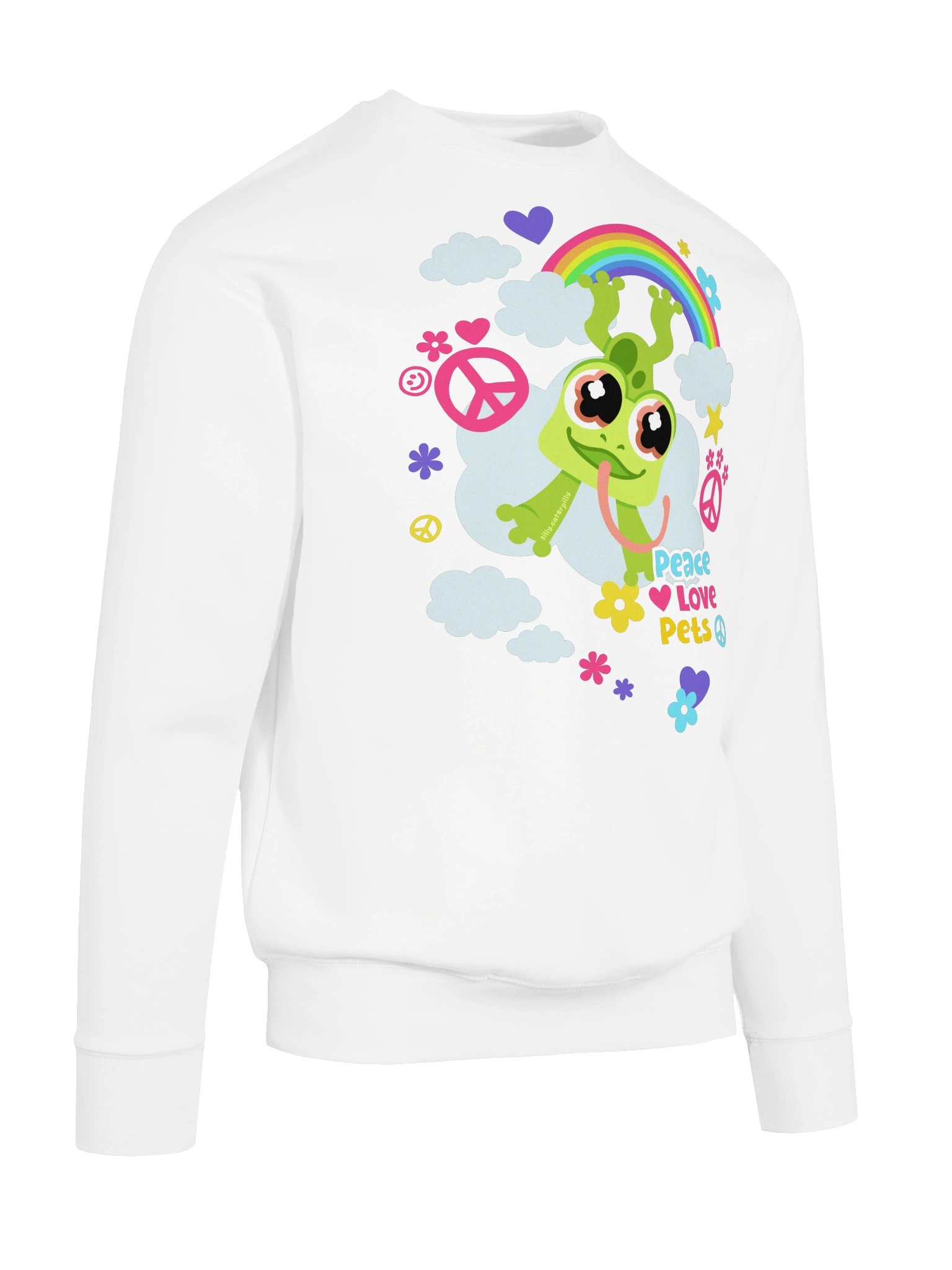 Peace Love Froggy Sweatshirt (light) product image (10)