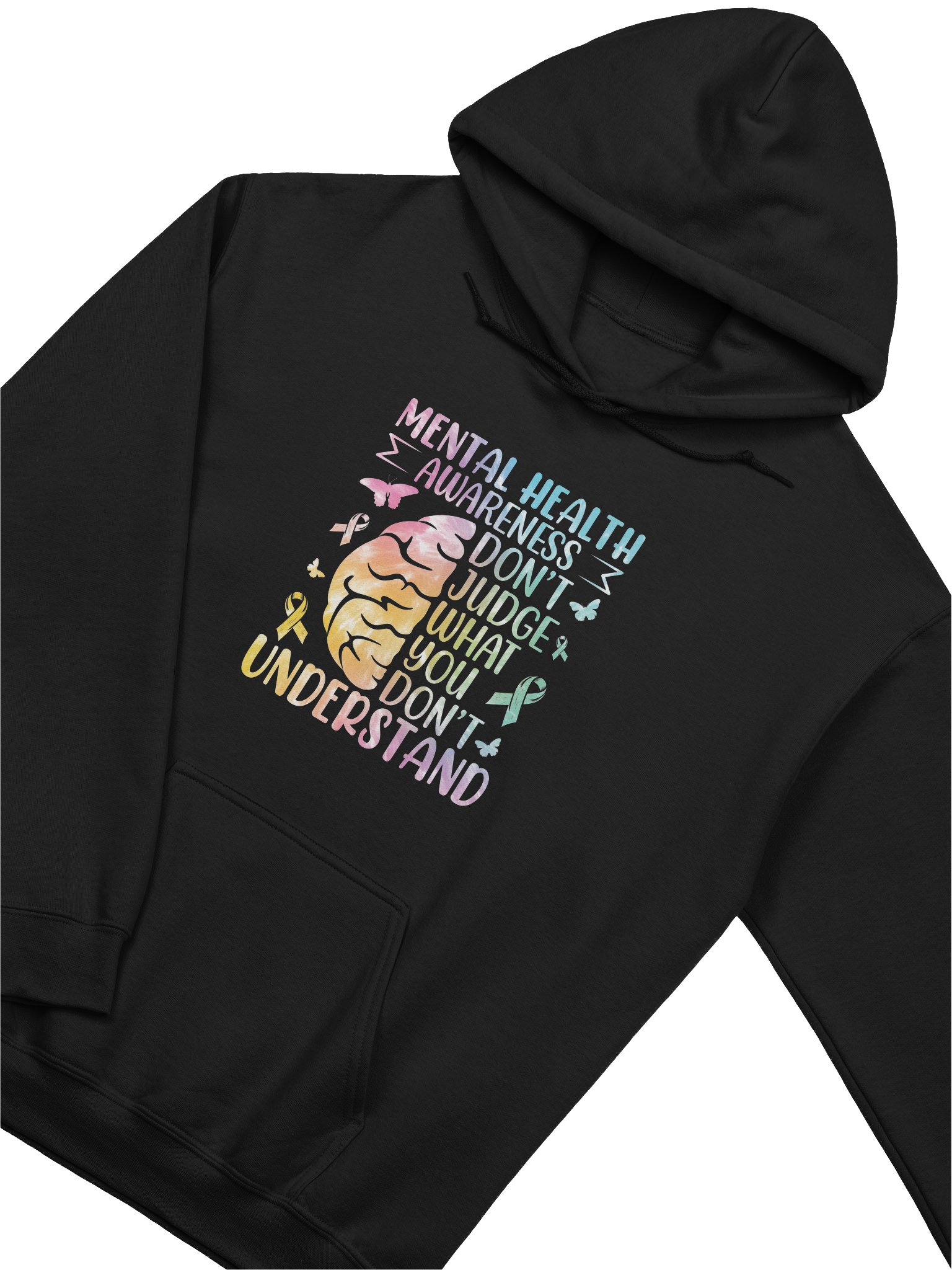 Don’t Judge What You Don’t Understand – Standing Against Stigma Mental Health Awareness Hoodie product image (2)