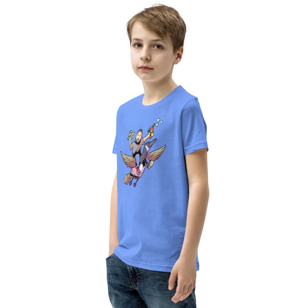 BMD Goose Riding Youth T-Shirt product image (16)