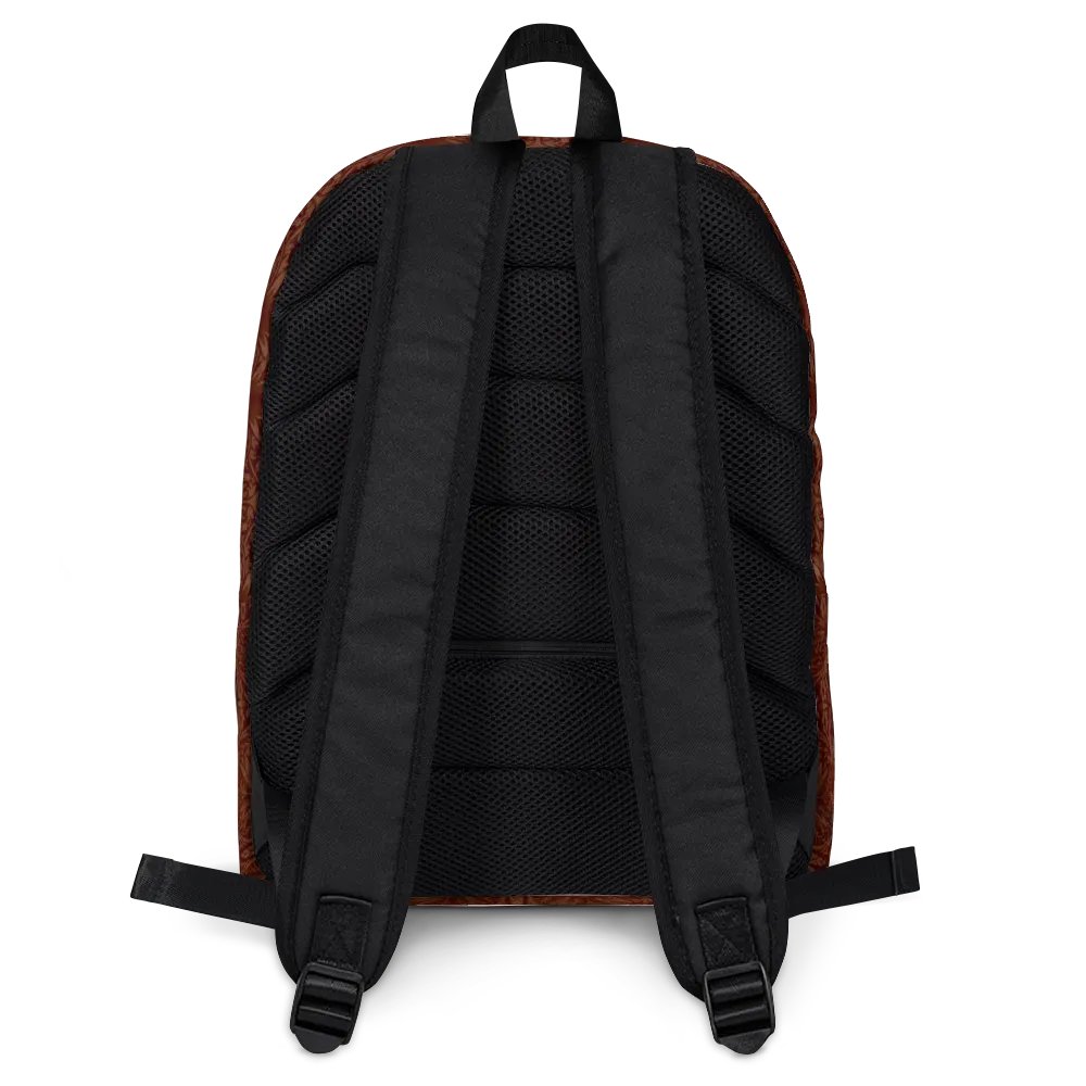Burnt Orange Floral Design Back Pack product image (4)