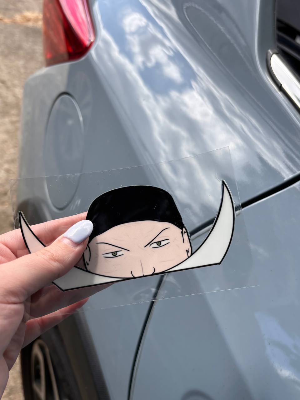 White Beard Decal | Glossy UV DTF product image (1)