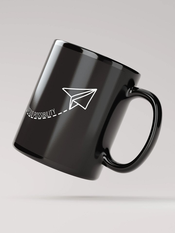 Unfold Possibility Black Glossy Mug product image (2)