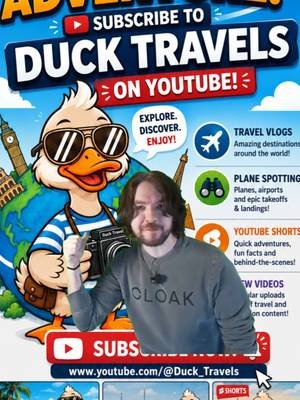 Join the adventure with DuckTravels! 🌍✨  Subscribe to our YouTube channel for thrilling explorations, unique discoveries, and endless enjoyment. ✈️  #DuckTravels #Explore #AdventureAwaits #fyp 