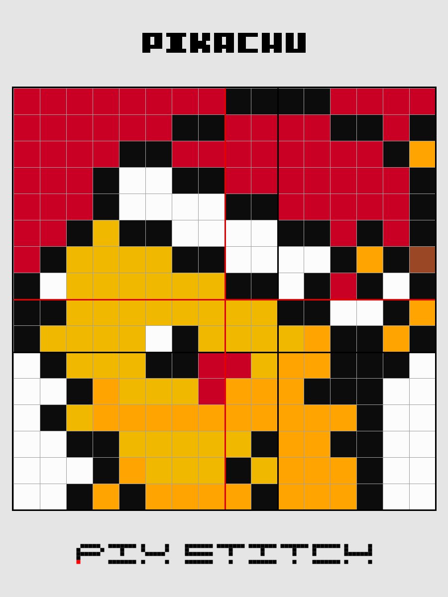 Pikachu Pixel Art product image (2)