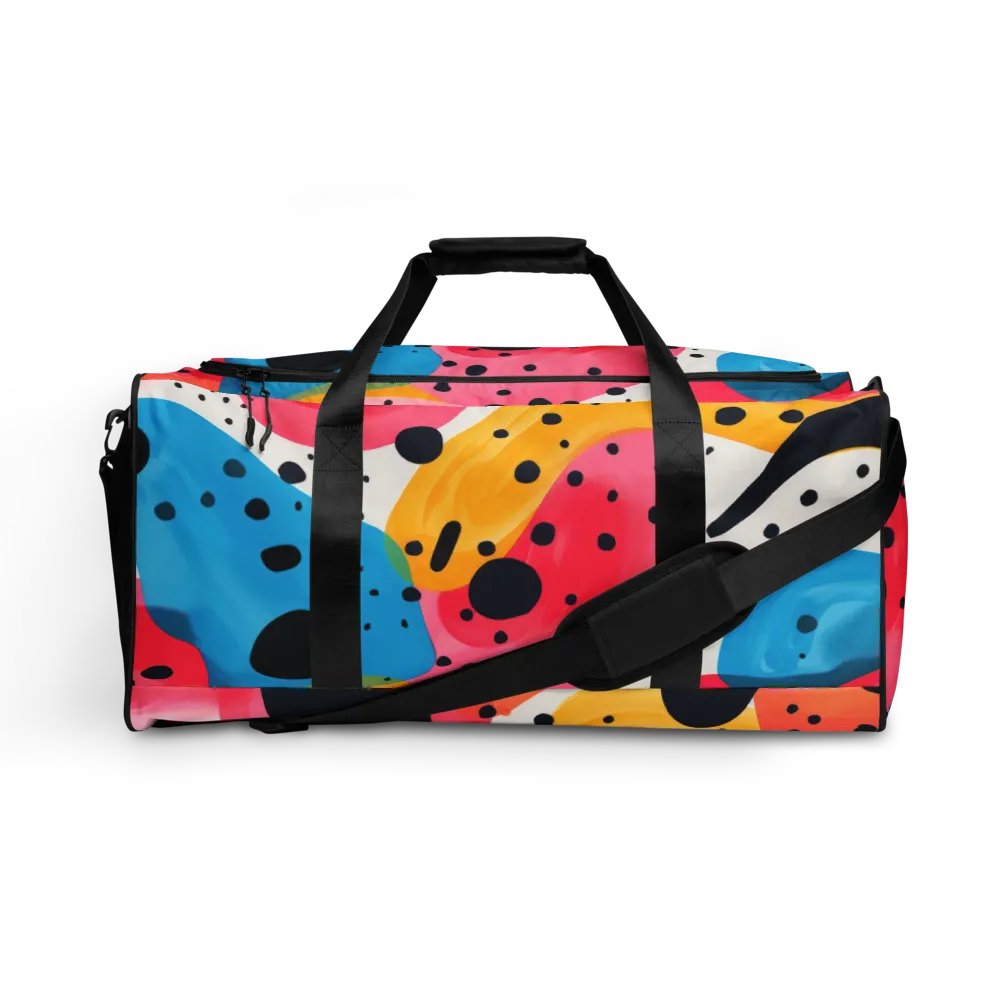“Tangerine Blue Dreams” All-over Multi-Pattern Duffle Bag product image (1)