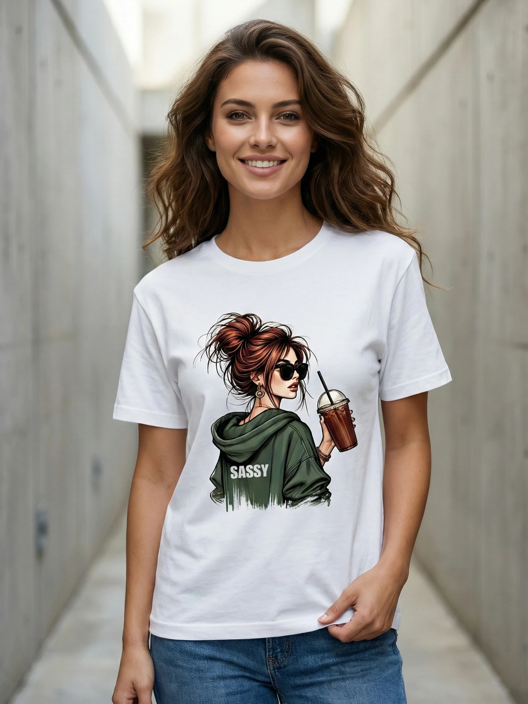 Sassy Energy – Women’s Premium Graphic T-Shirt product image (4)
