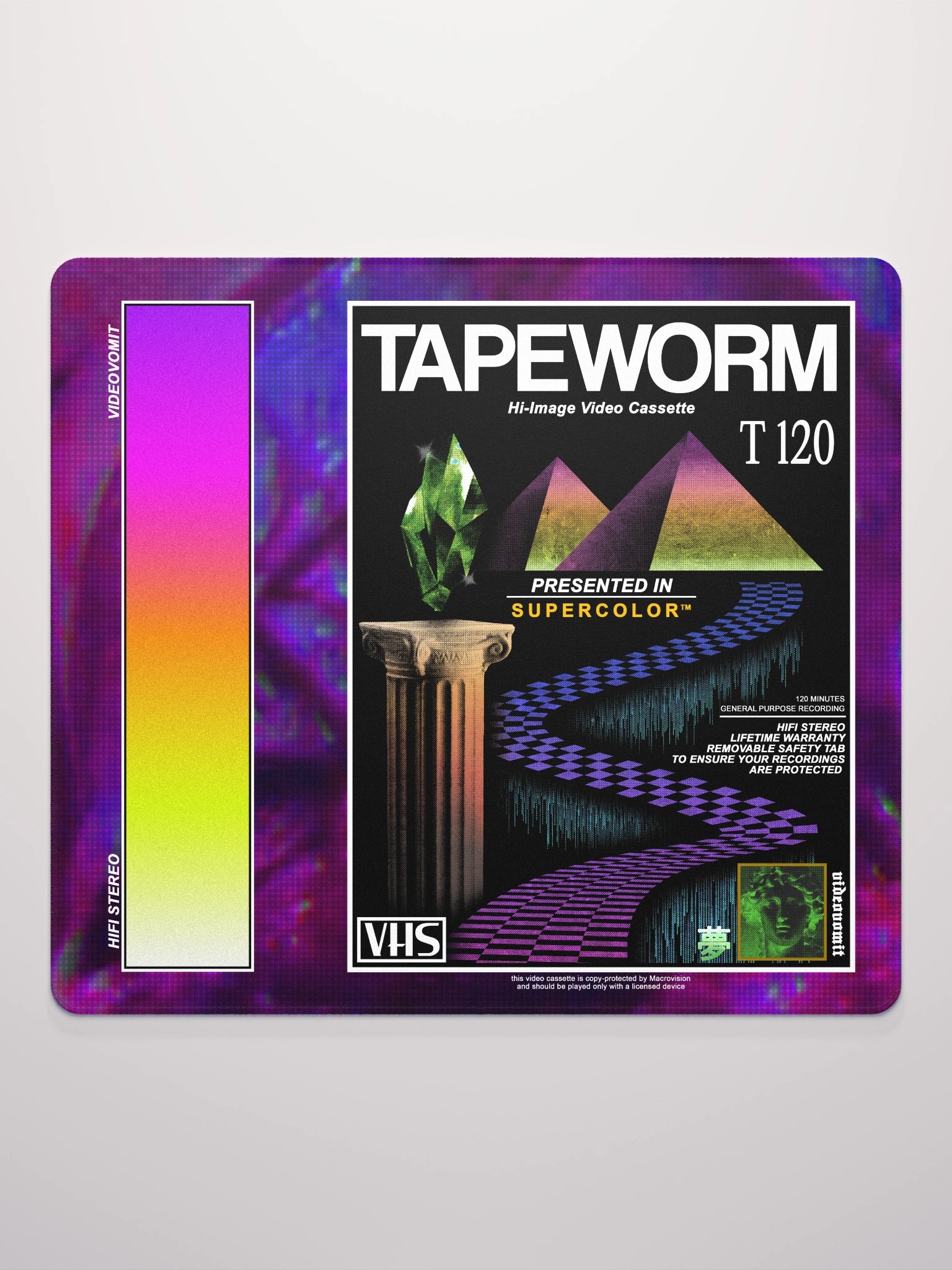 TAPEWORM VHS 1992 GAMING MOUSEPAD product image (2)