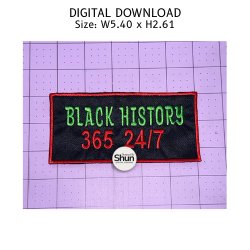 Black History 365 24/7 Patch | Digital Download product image (2)