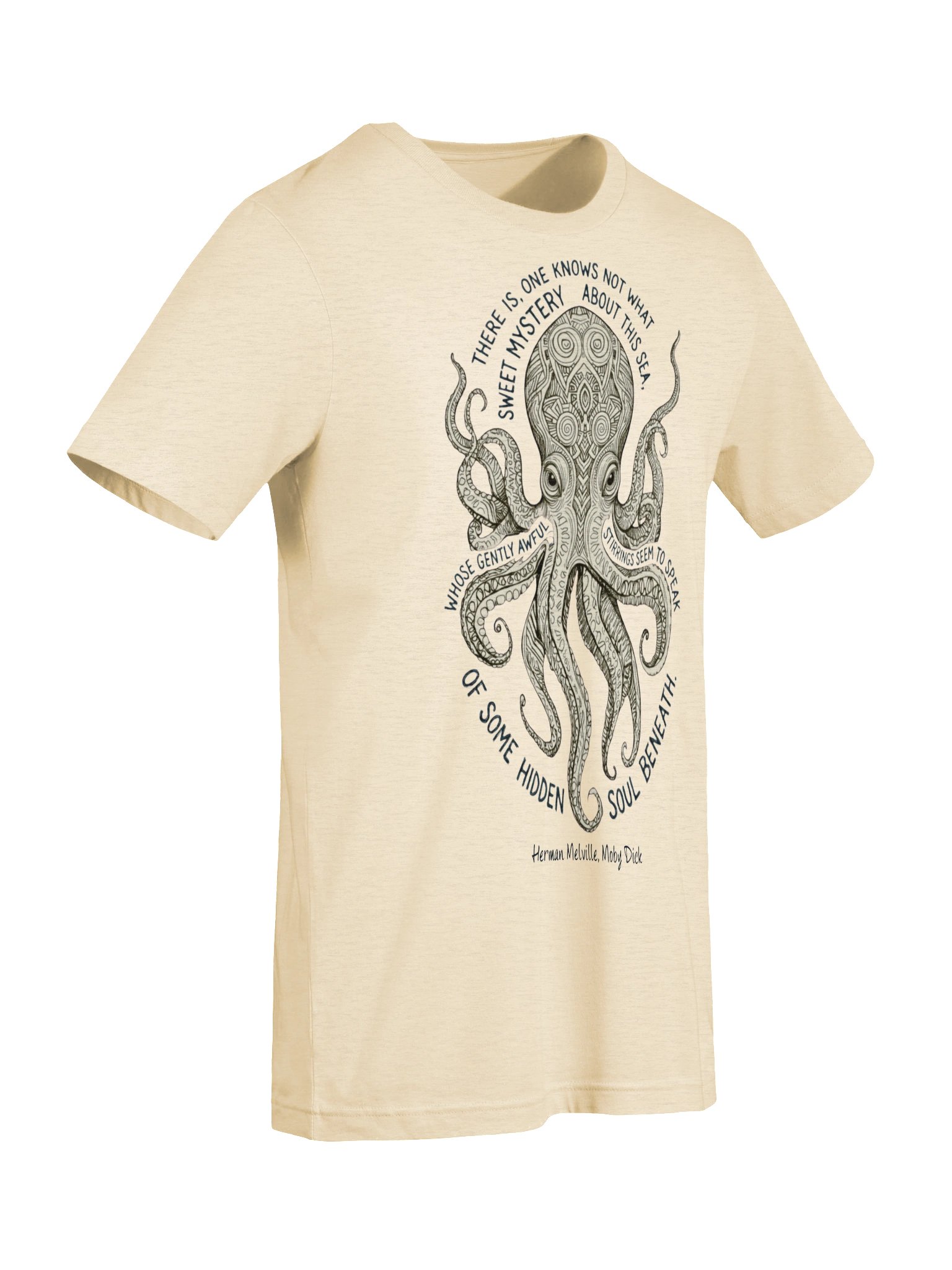 Moby Dick Shirt, Herman Melville Quote, Mysterious Kraken Literary Tee product image (8)