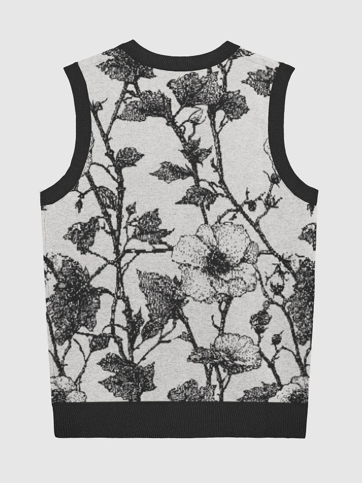 Floral Jacquard Knitted V-Neck Vest product image (2)