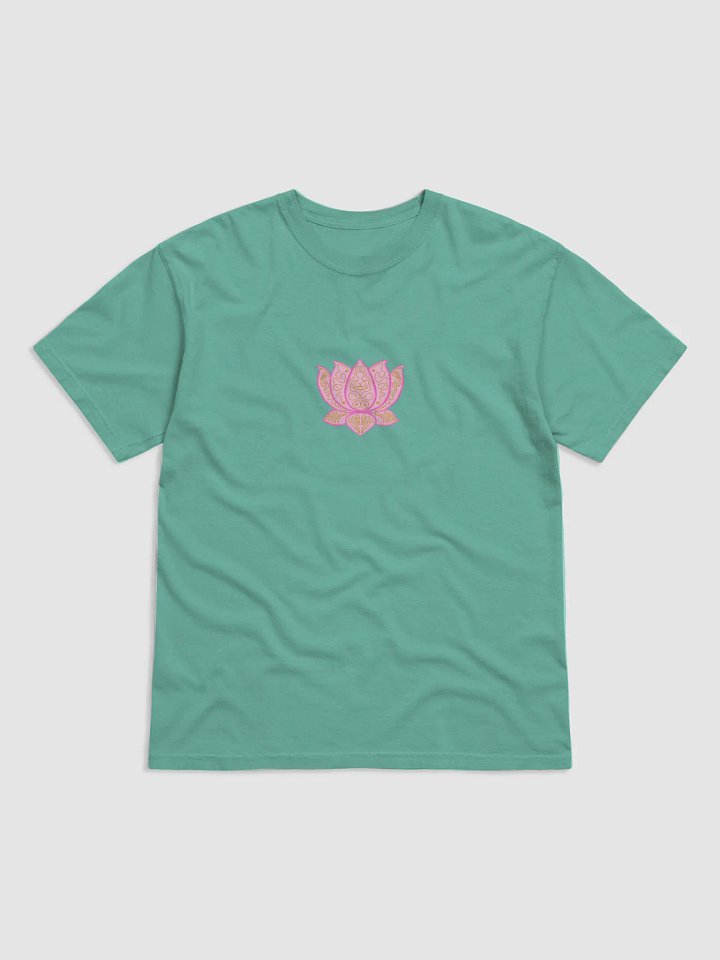 Lotus Bloom Gold-Printed T-Shirt product image (1)