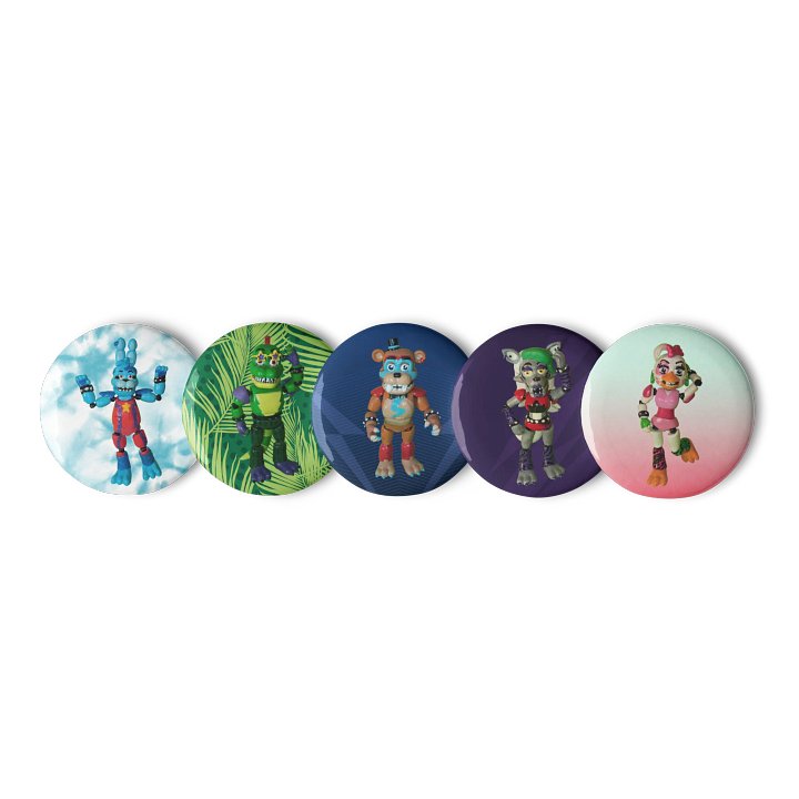 Glamrocked BAND Pin Button Set product image (1)