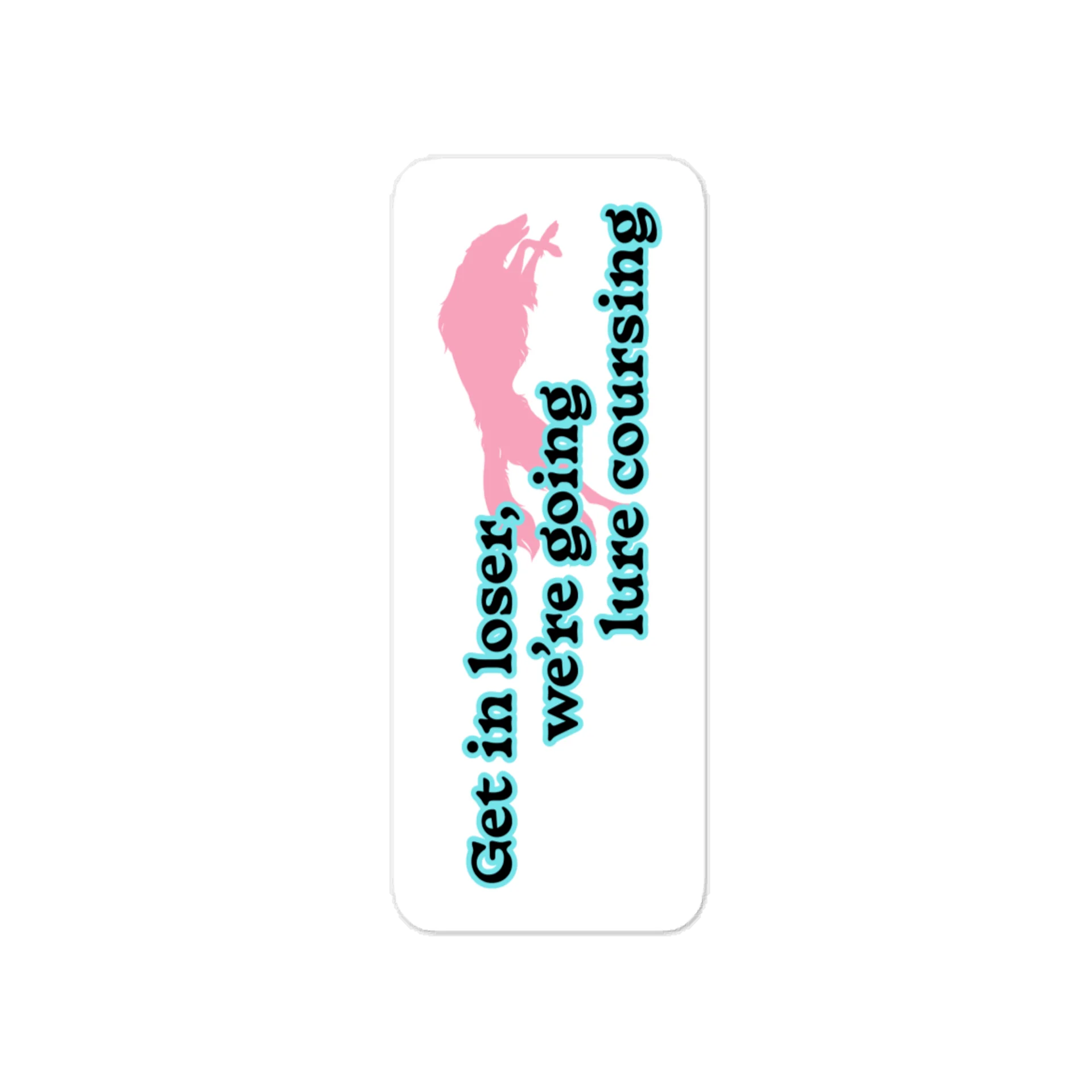 Lure Coursing Sticker - Pink Dog product image (1)