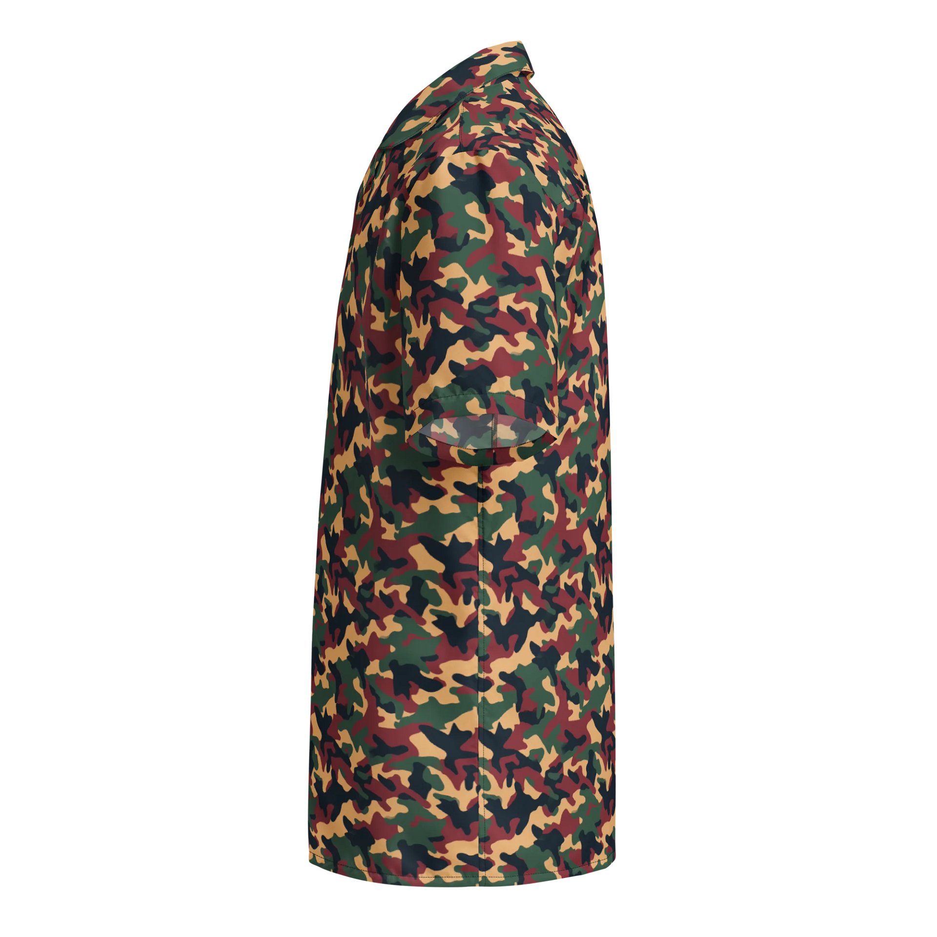 Autumn Camo Men’s Button-Up Shirt product image (3)