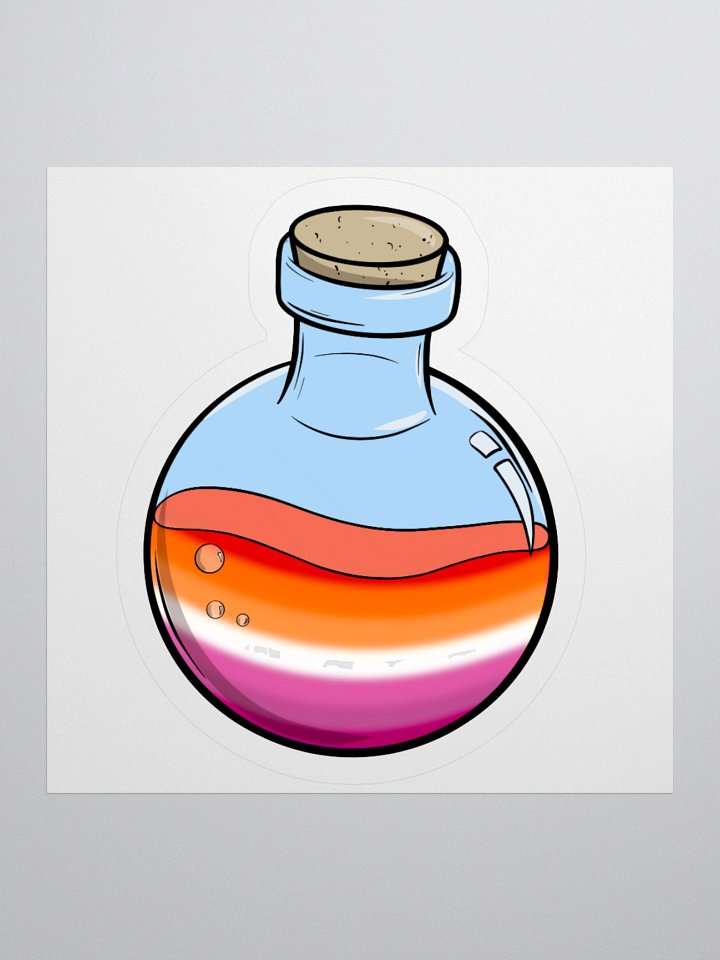 Lesbian Pride Potion | 3" Sticker product image (1)