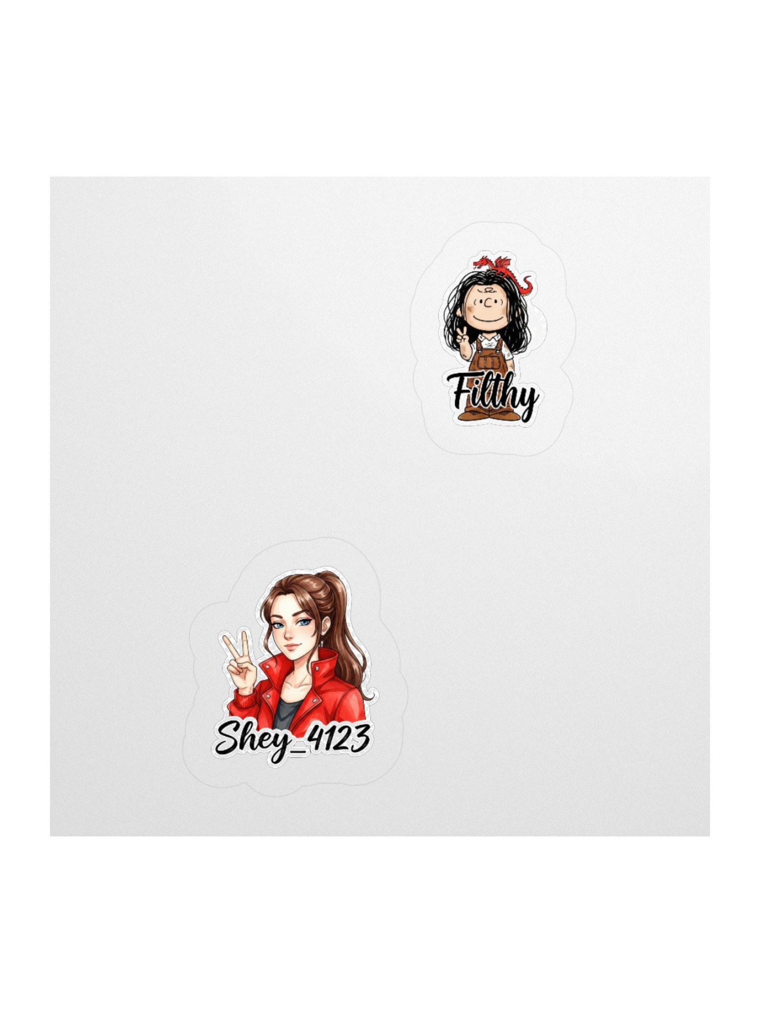 Shey and Filthy Stickers product image (1)