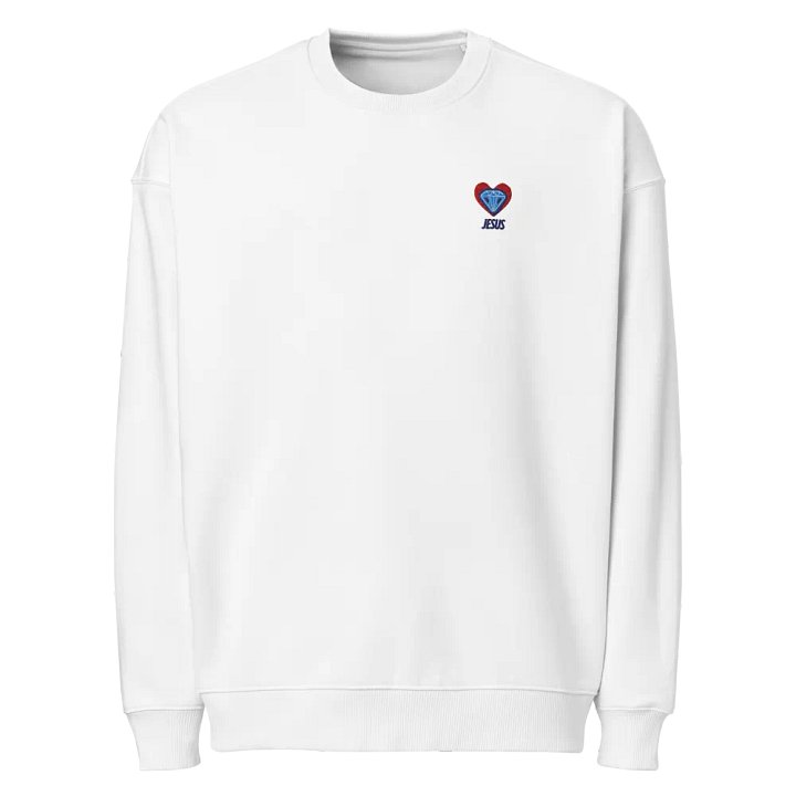 Jesus heart diamond Embroidered Unisex product image (1)