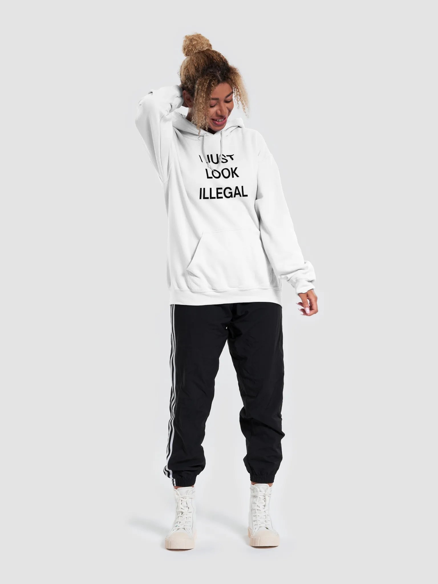 I Just Look Illegal Hoodie product image (5)