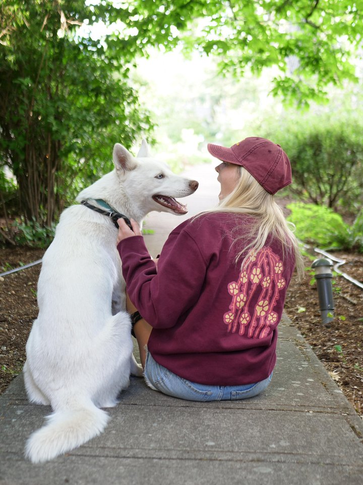 Maroon Oversized Sweatshirt product image (2)