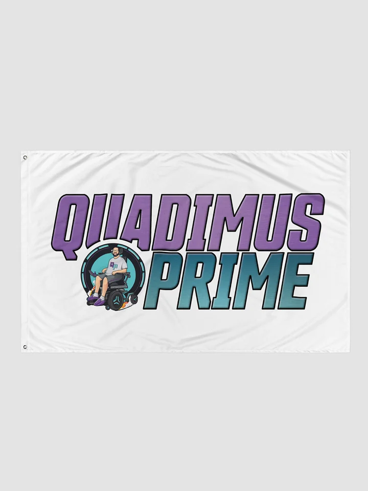 White QUADimus Prime flag product image (2)