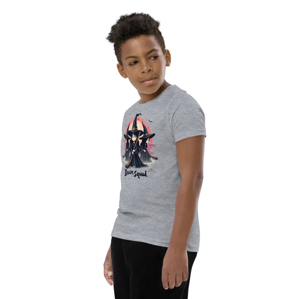 Broom Squad Youth Witch T-Shirt product image (8)