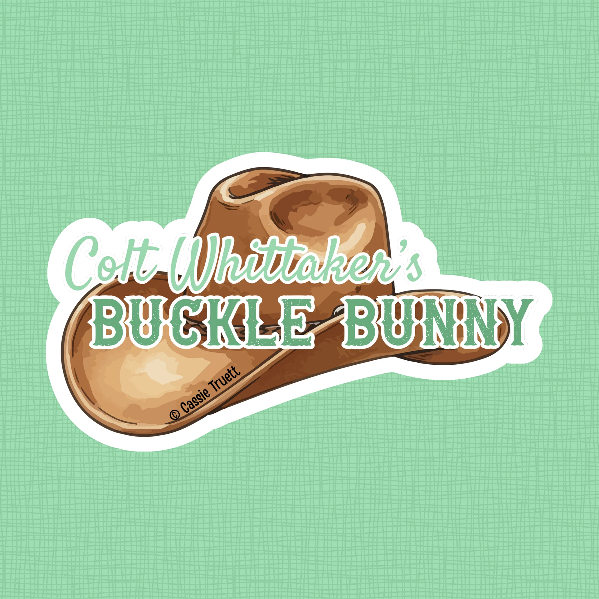 Colton Whittaker's Buckle Bunny Sticker product image (1)
