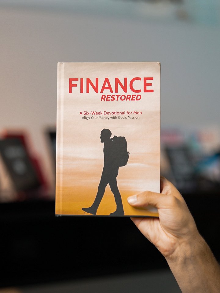 Finance Restored: A Six Week Devo for Men- Align Your Money with God's Mission (Hardback) product image (1)