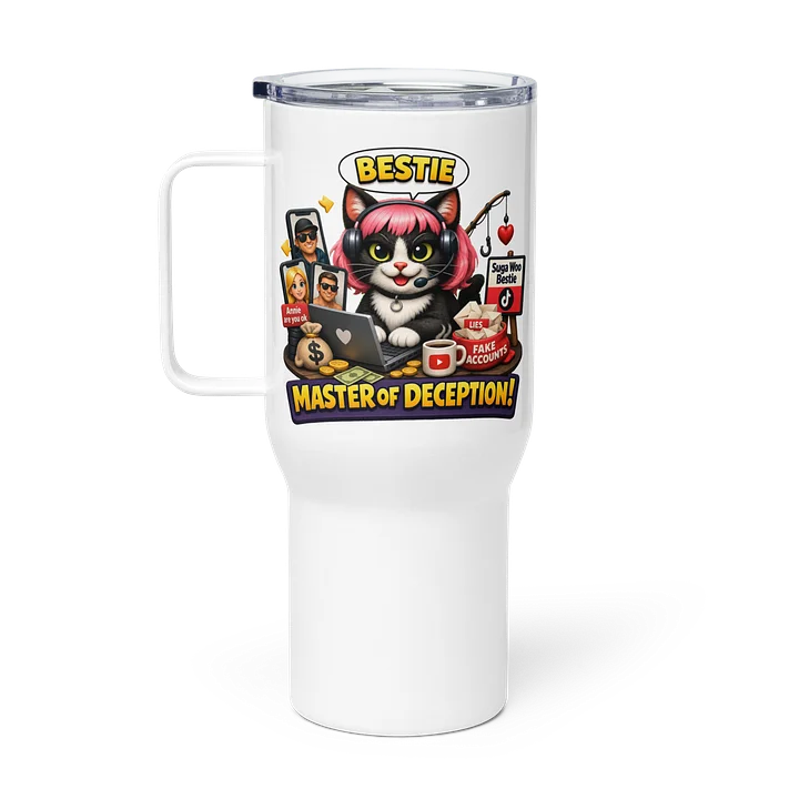 ''Master of Deception'' Travel Mug with a Handle product image (1)