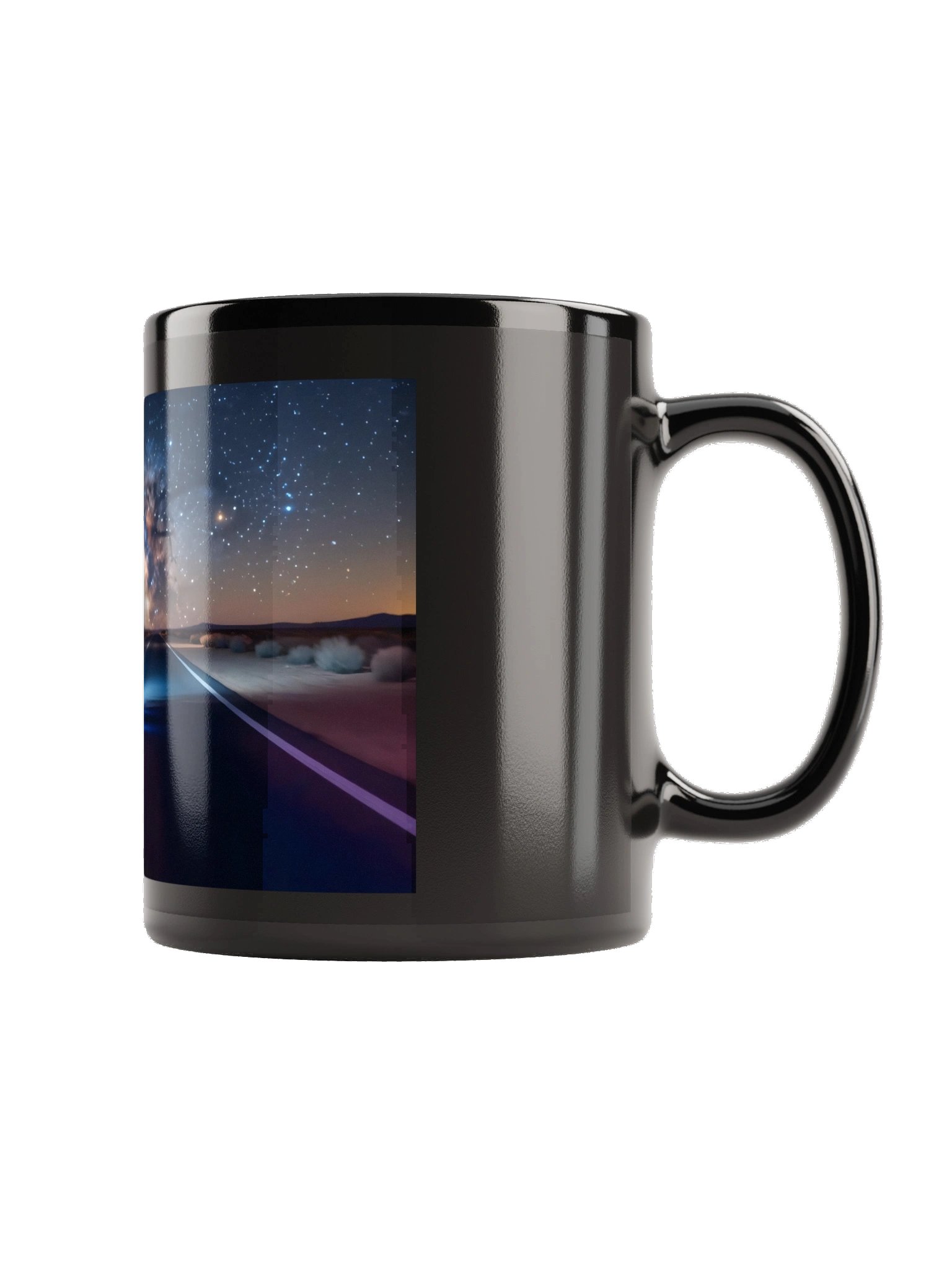 TS-69 under the Milky Way | Black Glossy Mug product image (3)