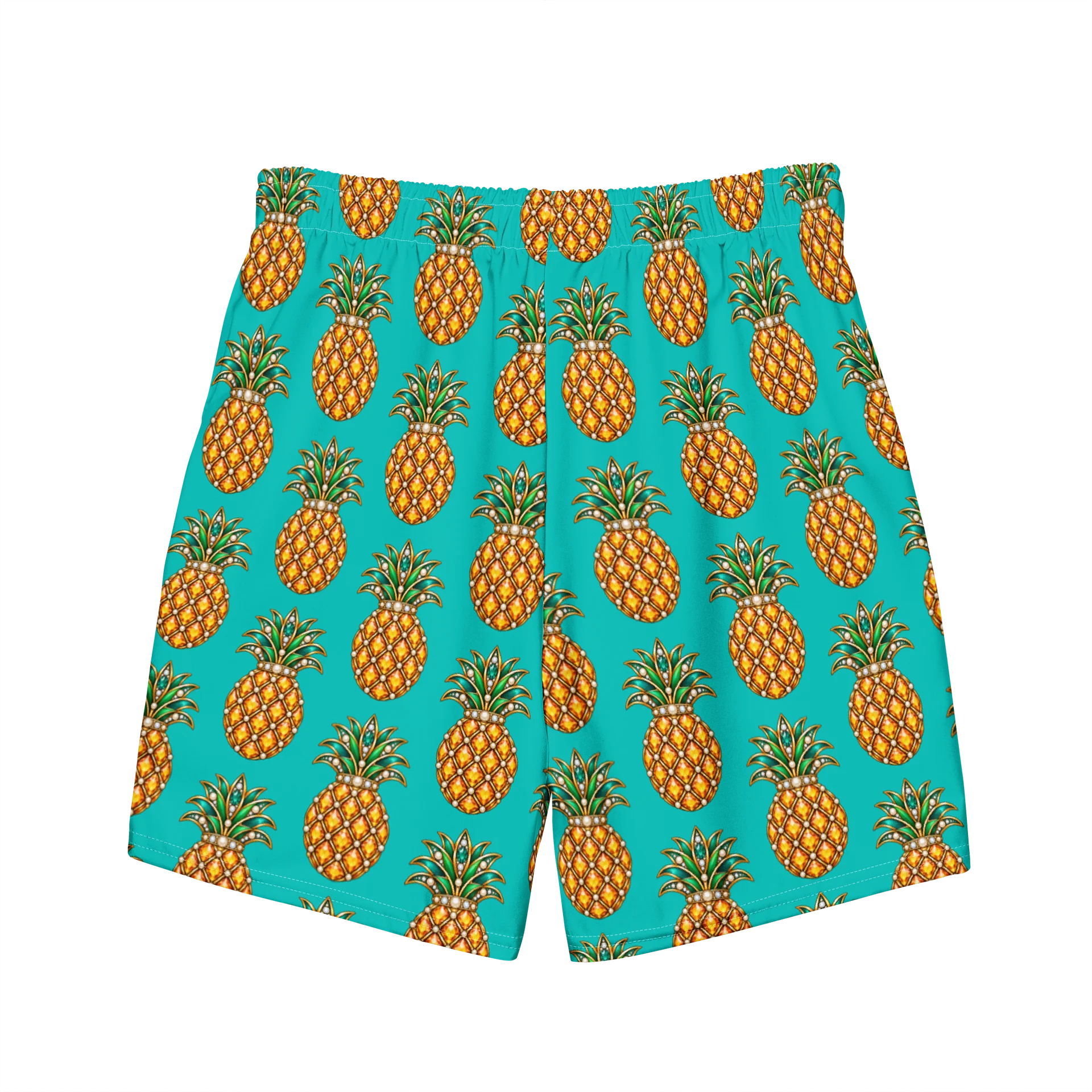 Tropical Jeweled Pineapple All-Over Print Swim Trunks product image (7)