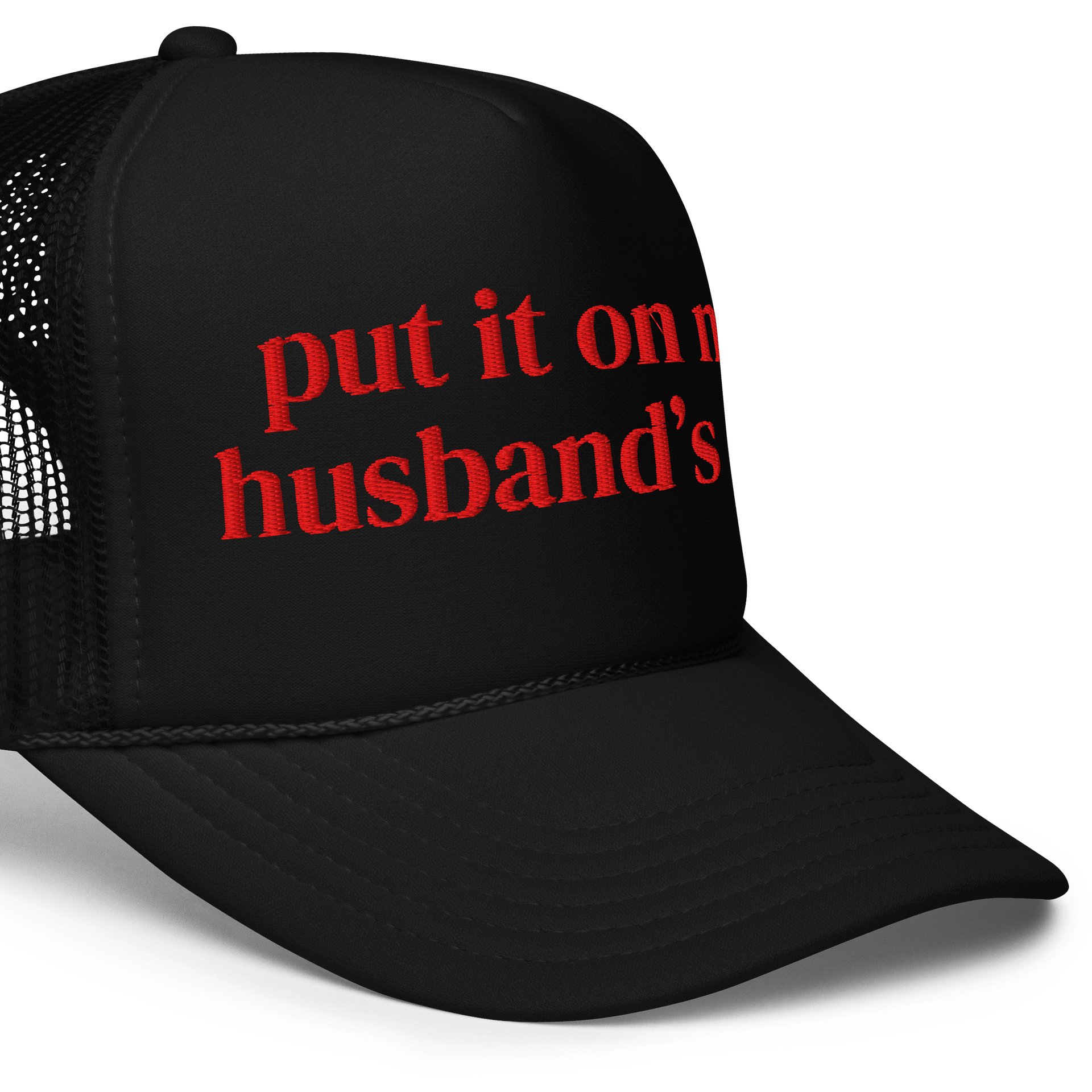 Put it on my husband's tab Trucker Hat product image (11)