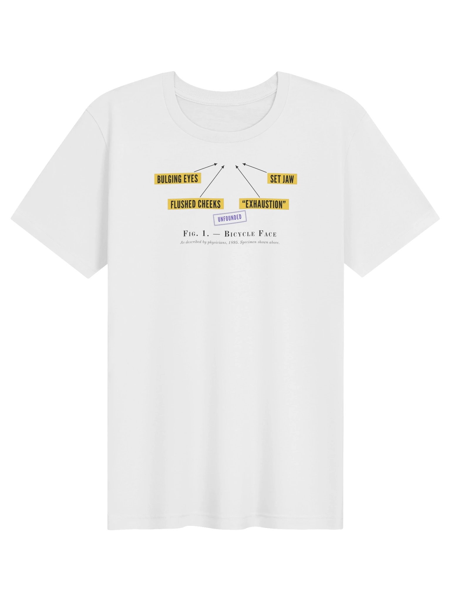 Fig. 1, Bicycle Face Tee (light colours) product image (1)