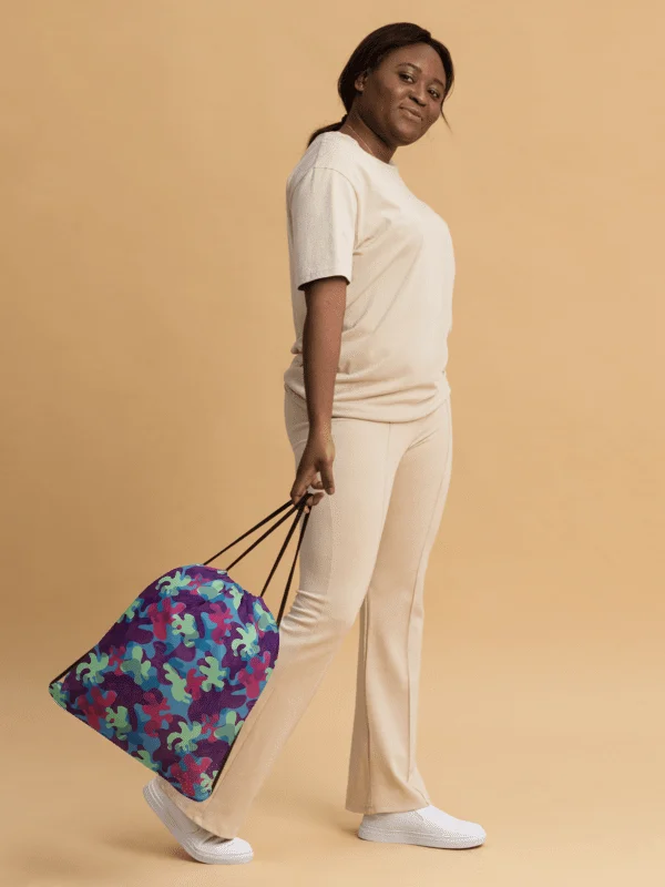 Mermaid Blobs Drawstring Bag product image (3)