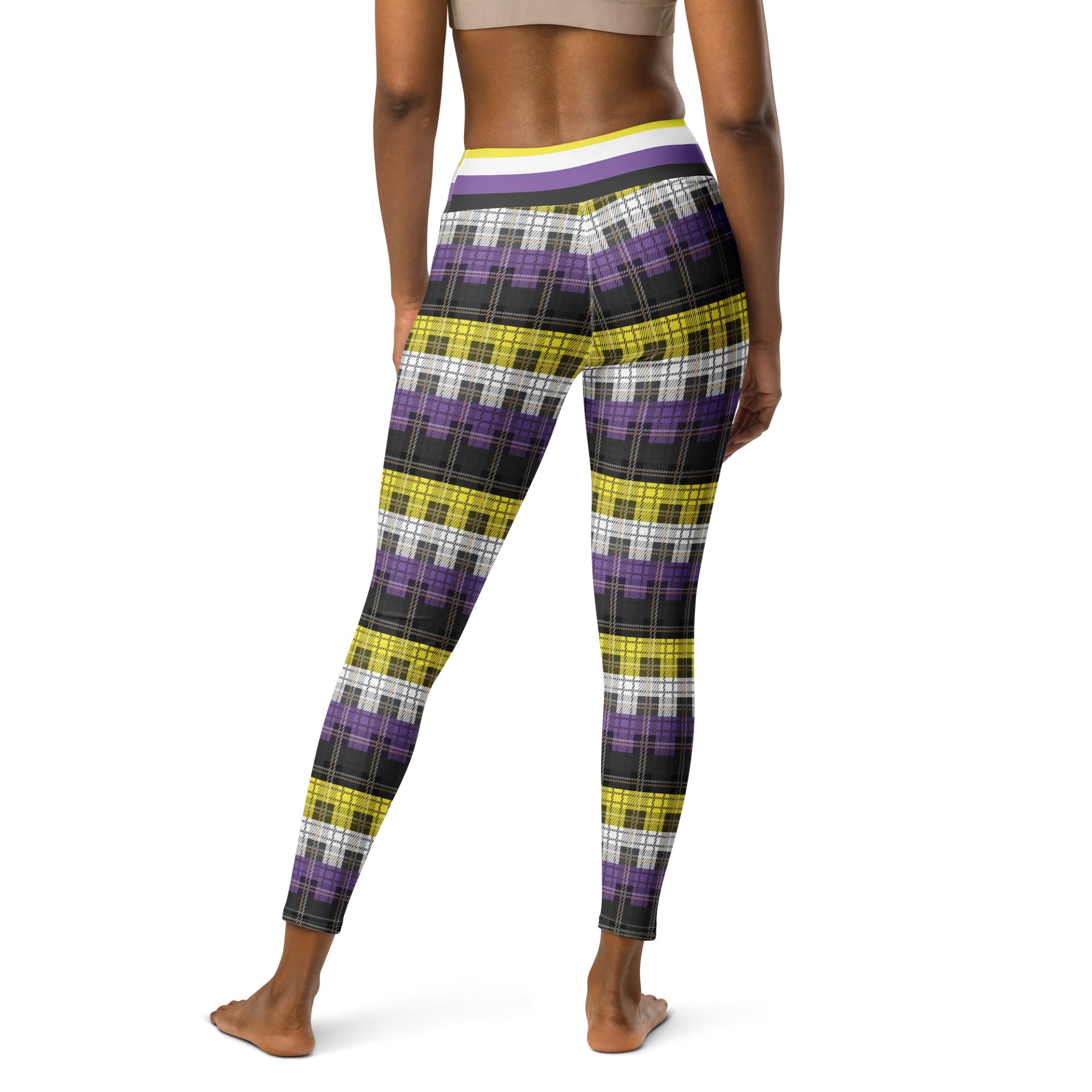 Non-binary Pride Plaid Leggings product image (2)