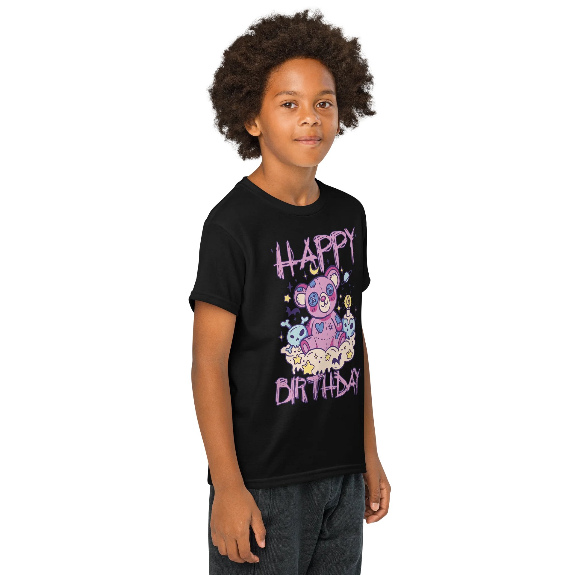 Happy Birthday (Cute Teddy Bear) T-Shirt For Kids product image (4)