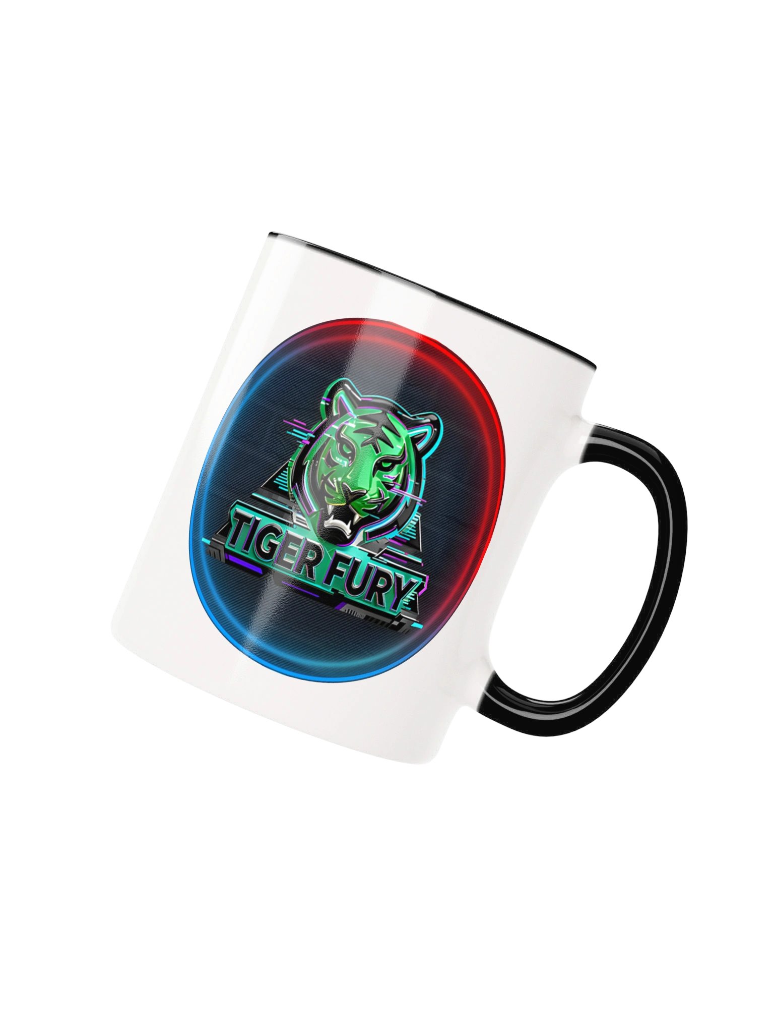 Tiger Fury Neon Logo Mug product image (4)